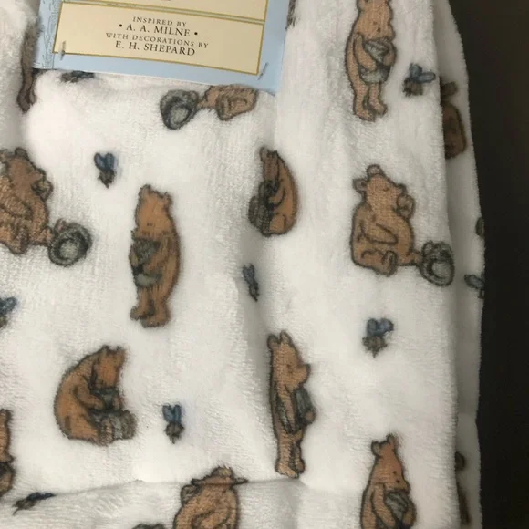 Vintage/Retro A.A. Milne Winnie The Pooh Honey Baby Throw Blanket NWT - Picture 4 of 4
